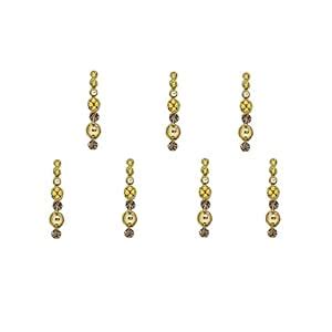 Comet Busters Handcrafted Golden Bindis (BV1903) : Amazon.in: Beauty