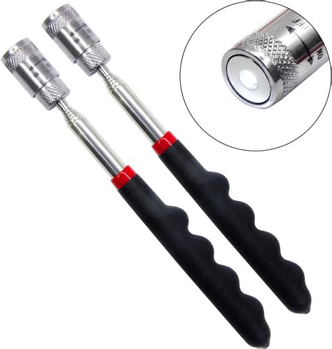 SKYPRO 2 Pcs Magnetic Pick up Tool Extendable Magnet Stick with Lights ...