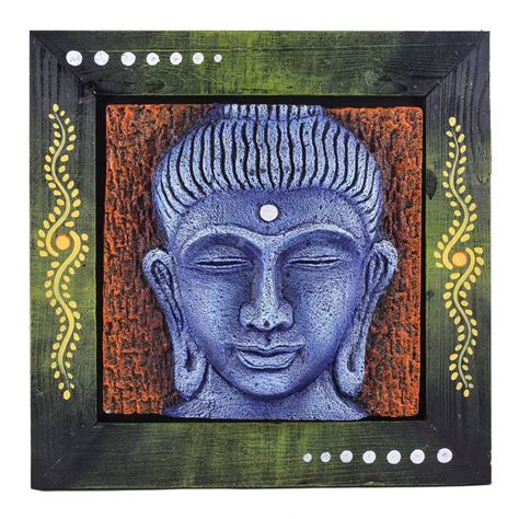 InteriorDeco Lord Budha Painting Multicolor (Material : Polystone 08(L ...