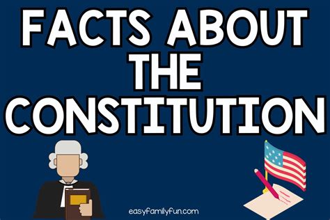 Facts About The Constitution - Easy Family Fun- Print-and-Play Family ...