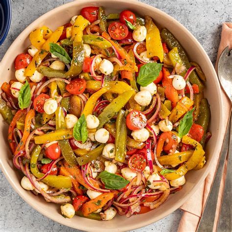 Roasted Pepper Salad with Balsamic Vinaigrette