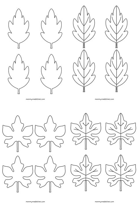 Leaf Outline Printable