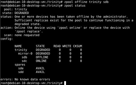 Designating Hot Spares in Your ZFS Storage Pool — Teletype