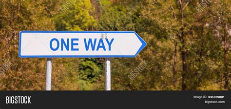 One Way Road Sign Image & Photo (Free Trial) | Bigstock