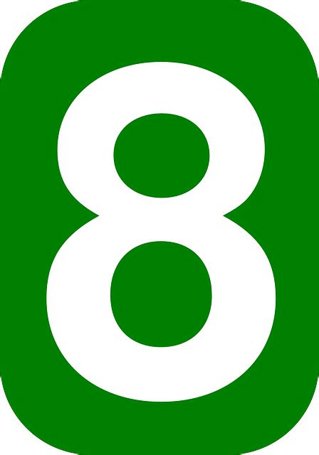 Free vector graphic: Number, 8, Eight, Rounded - Free Image on Pixabay ...