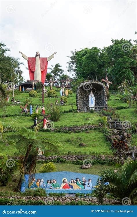 Ascending Christ at the Kamay Ni Hesus Shrine in Lucban Stock Image ...