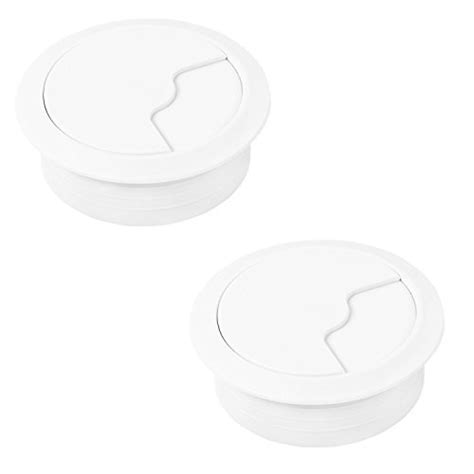 Buy Gedotec Cable Guide Plastic White Office | Pack of 2 Round Wireless ...
