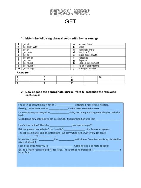 Lesson 59. Phrasal verbs. To get. — Teletype