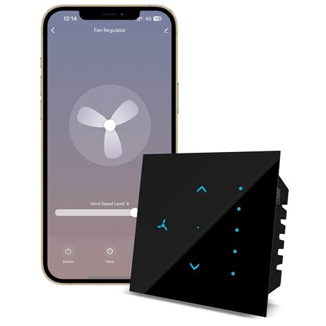 Conbre SF1 Wi-Fi based Smart Fan Touch Switch for home and office auto ...