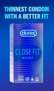 DUREX CLOSE FIT INVISIBLE The highest level of sensitivity and intimacy ...