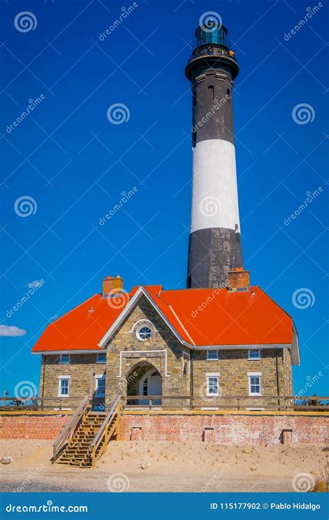 LONG ISLAND, USA, APRIL, 14, 2018: the Montauk Lighthouse at the ...