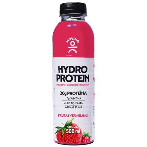 Hydro Protein 500ml Moving - 20g de Proteina ZERO Açúcar - Sabor FRUTAS ...