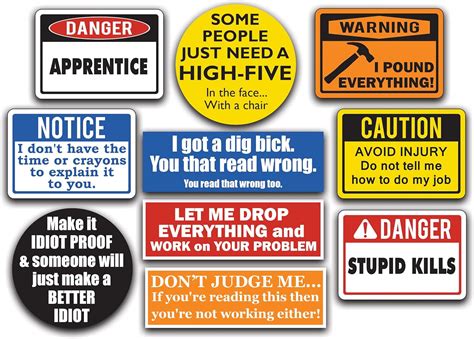 Funniest Hard Hat Stickers at Eliza Sizer blog