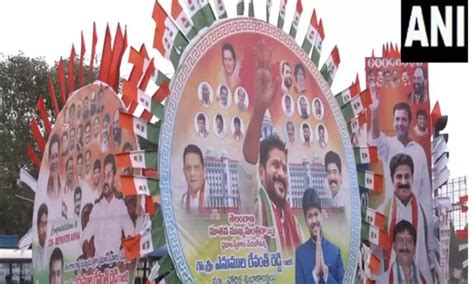 Hyd plastered with posters of Revanth Reddy ahead of his swearing-in ...