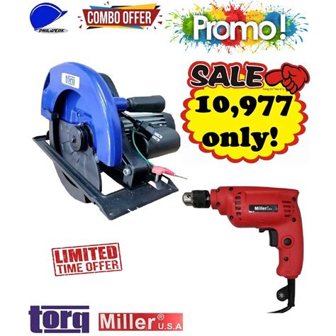 TORQ 9" Circular Saw Induction Motor & Miller Electric Drill 10mm 450w ...