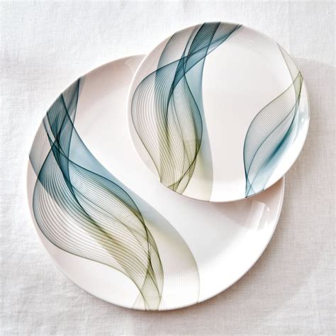 Buy Meadows Theme Melamine Swirl Print Dinner Plate - 27cm from Home ...