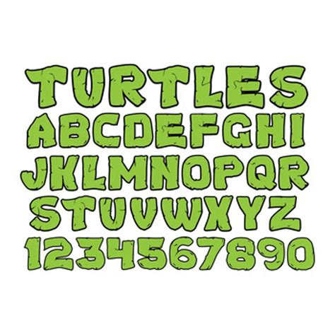 Ninja Turtles Font Svg , Ninja font svg, Personalized Baby s | Inspire ...
