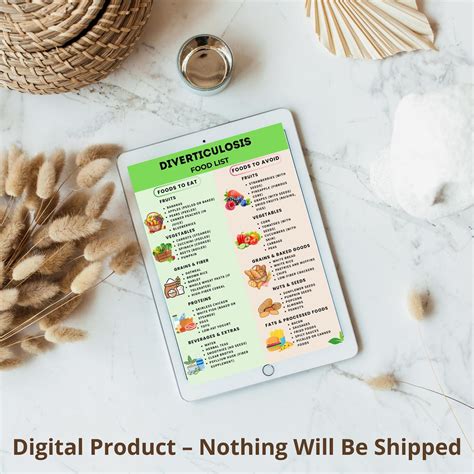 Diverticulosis Food List Printable, High Fiber Foods Chart, Colon Friendly Grocery List, Fiber ...