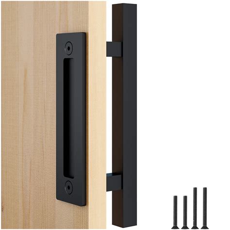 Faithland 12 Barn Door Handle With Flush Finger Pull Pull | Desertcart ...