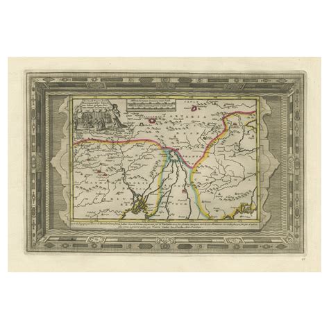 Antique Map of Northeastern India, Nepal, Bhutan, Assam and Bangladesh For Sale at 1stDibs