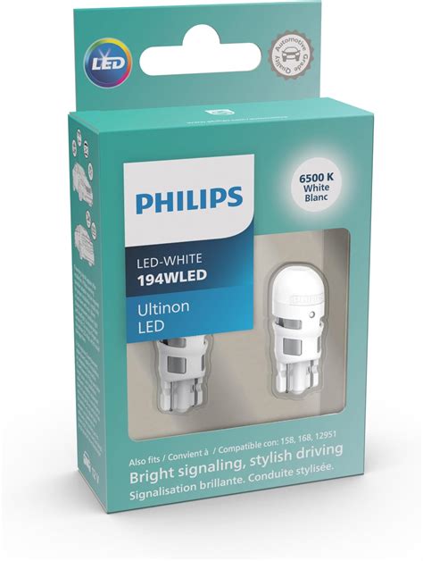 Philips 194 Ultinon LED Bulb (White), 2 Count (Pack of 1) : Amazon.ca ...