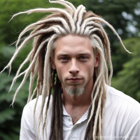 White Man with Dreadlocks | Stable Diffusion Online