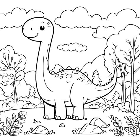 Dinosaur Coloring Pages Brontosaurus at Jamie Gibb blog