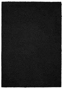 Buy Garland Rug Southpointe Shag Area Rug, 5-Feet by 7-Feet, Black ...