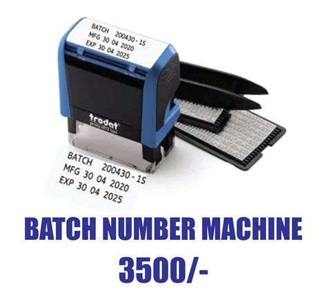 Image result for Serial Number Machine Stamp