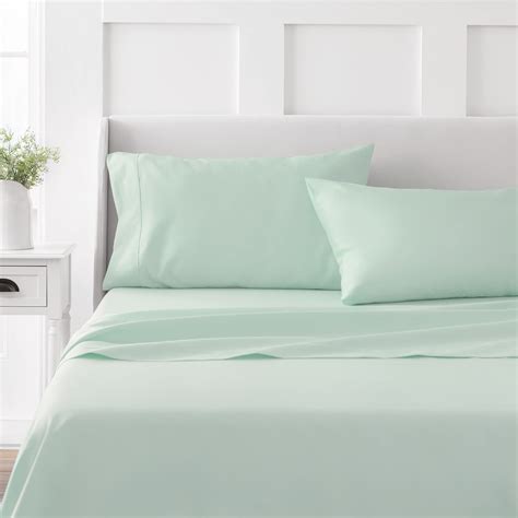 Amazon.com: MARTHA STEWART 100% Cotton Twin Sheet Set - 3 Piece, Soft ...