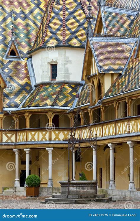 Famous Hospice in Beaune, Burgundy, France Stock Image - Image of ...