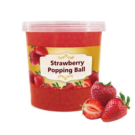 Strawberry Popping Boba - BOBA TAIWAN