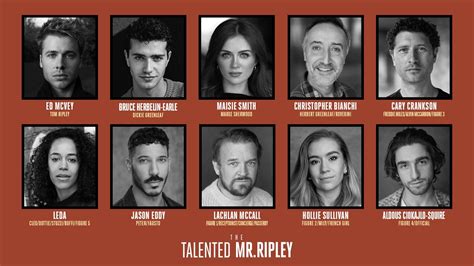 Full Cast Announced for UK Tour of The Talented Mr Ripley - Theatre Weekly