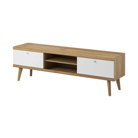 Szafka RTV VIVIERA 160 dąb/biała | home&you