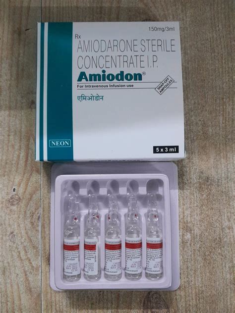 Amiodarone Sterile Concentrate IP Injection - PHARMIKA INDIA PVT LTD.