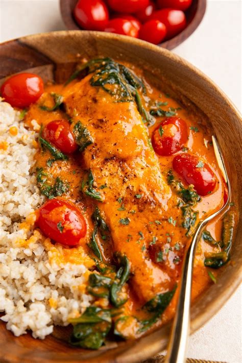 Crispy Salmon with Roasted Red Pepper Sauce | Recipe | Salmon recipes ...