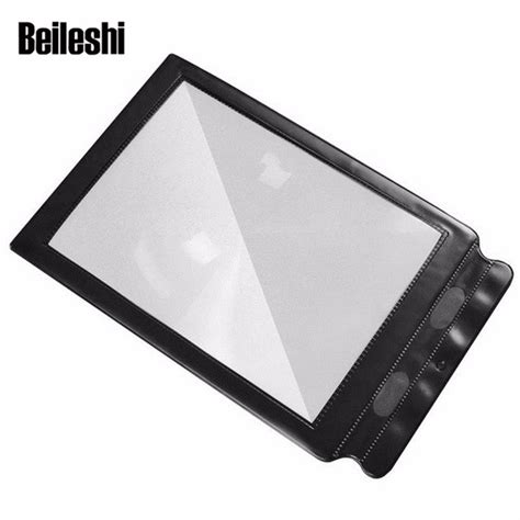 Beileshi Big A4 Full Page 3x Magnifier Sheet LARGE Magnifying Glass ...