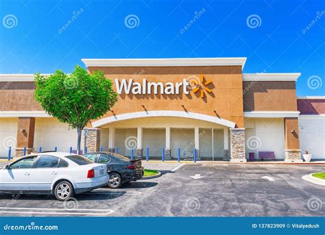 Big Store Building Walmart in Los Angeles Editorial Stock Image - Image ...