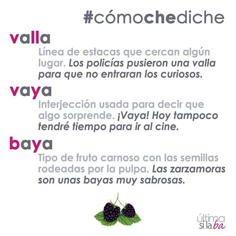 ¿Valla, vaya o baya? ¿Cómo se dice? Nos gustan las palabras. Nos ...