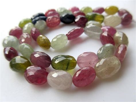 Buy Natural Multi Sapphire Faceted Oval Beads Huge 10mm to 13mm Online ...