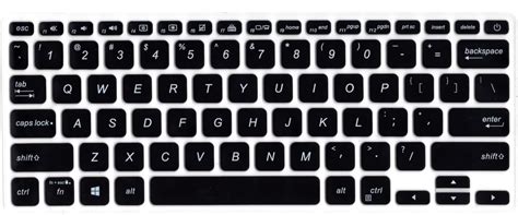 Saco 14 Inch Keyboard Protector Silicone Skin Cover Compatible for ASUS ...