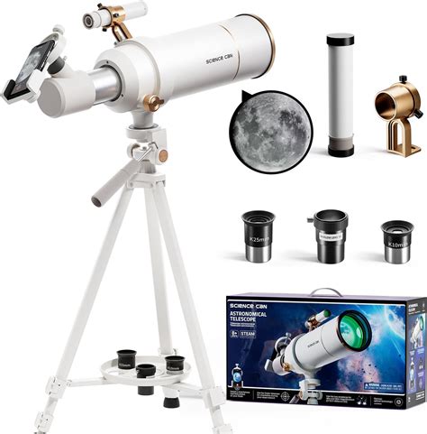 Amazon.com : Science Can Telescope for Kids & Adults - 70mm Aperture ...