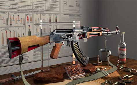 **SOLD** FRAMED RUSSIAN SOVIET AK-47 & BAYONET RIFLE | JB Military Antiques