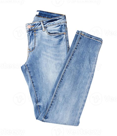 Blue women's jeans isolated on white background, Casual style, denim ...