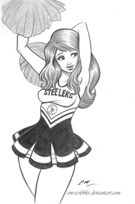 Cute Cheerleader Drawing [2025]