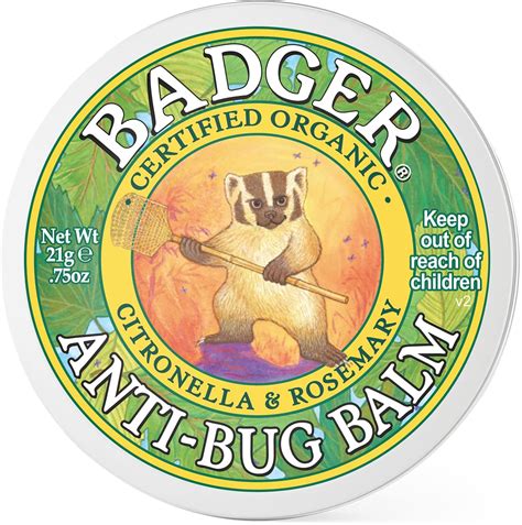 Amazon.com: Badger - Anti-Bug Balm Tin, DEET-Free Mosquito Repelling ...