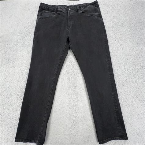 Buffalo Jeans Mens 38 x 32 Black Denim Slim Ash Stret… - Gem