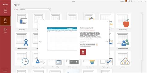 Image result for Creating a Database File in Access Microsoft