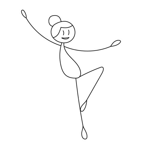 Happy Dance Stick Figure