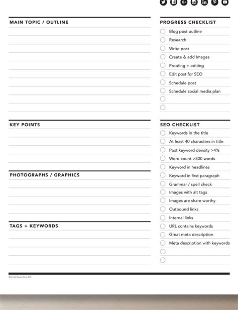 Image result for Blog Post Worksheet